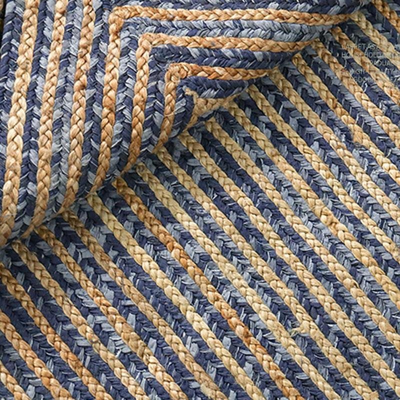 Modern Denim Rug | D47-59 in | Rectangle & Round Options | Durable & Stylish | Brick by Brick