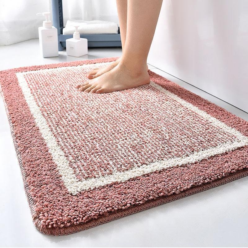 Rectangular Microfiber Bath Rug | 16-51 in | Soft & Absorbent | Skin-Friendly Microfiber | Brick by Brick