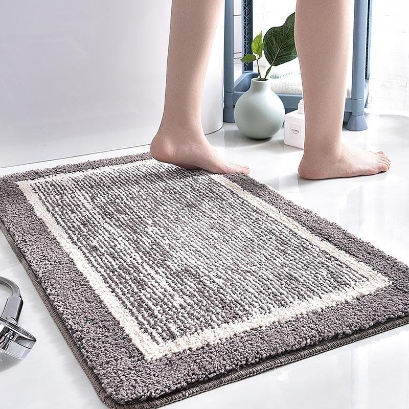 Rectangular Microfiber Bath Rug | 16-51 in | Soft & Absorbent | Skin-Friendly Microfiber | Brick by Brick