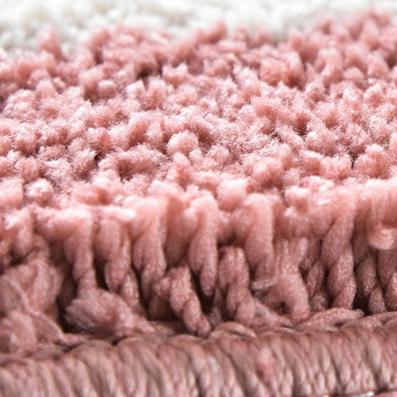 Oval Microfiber Bath Rug | 20-63 in | Soft & Slip-Resistant | Gray & Purple | Brick by Brick