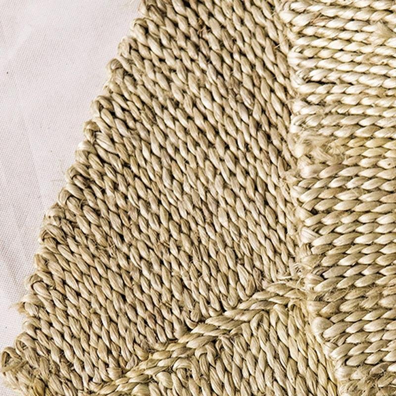 Rustic Hemp Area Rug | 47-60 in | Durable & Natural | Rectangle, Round, Leaf | Brick by Brick