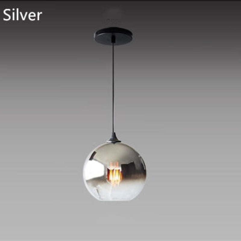 Modern Glass Globe Pendant Light | 5.9 - 15.8 in | Gradient Shade | Multiple Sizes & Finishes | LED | Brick by Brick