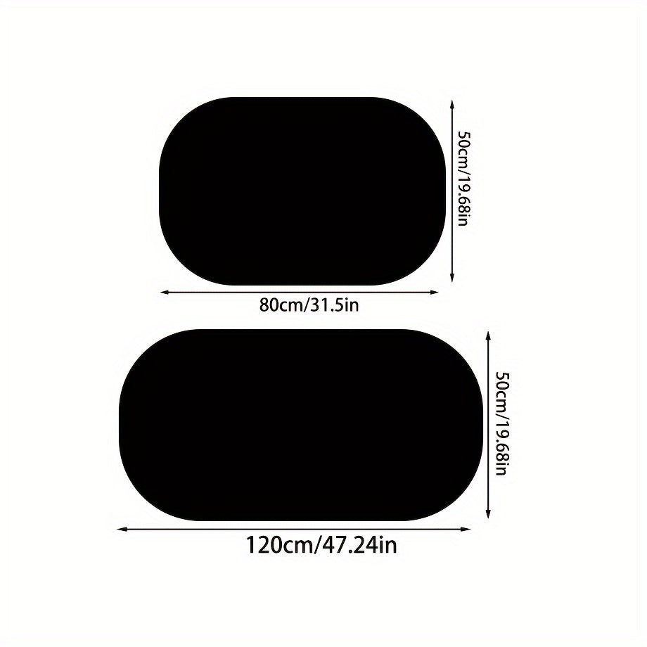 Non-Slip Shower Mat Set | 2-Piece | Soft Absorbent Polyester Bathroom Rugs | Brick by Brick