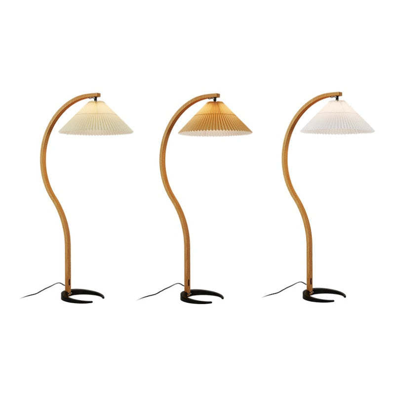 Modern Fabric Shade LED Floor Lamp | `12.6 x 20.5 x 59 in | 12W Energy-Efficient Lighting | Brick by Brick