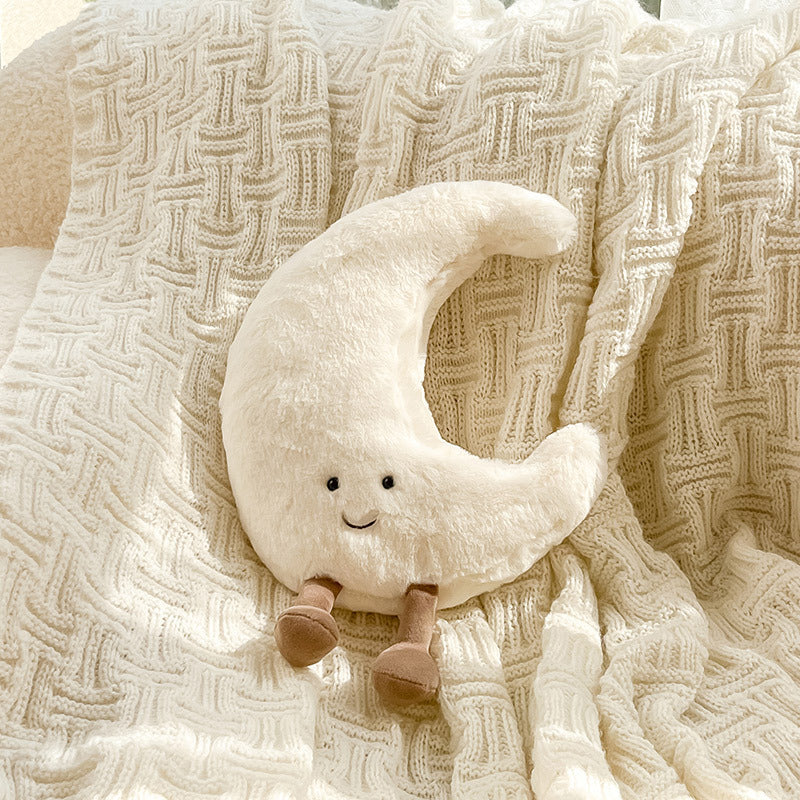 Celestial Throw Pillow | 12.99-18.90 in | Sun and Moon Pattern | Soft Cotton Polyester | Decorative Cushion | Brick By Brick