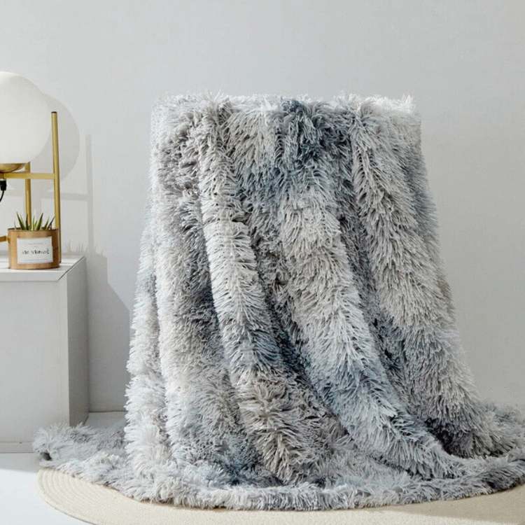 Faux Fur Throw Blanket | 31.5 - 78.7 in | Plush Cozy Layer | Soft Texture & Warmth | Brick by Brick