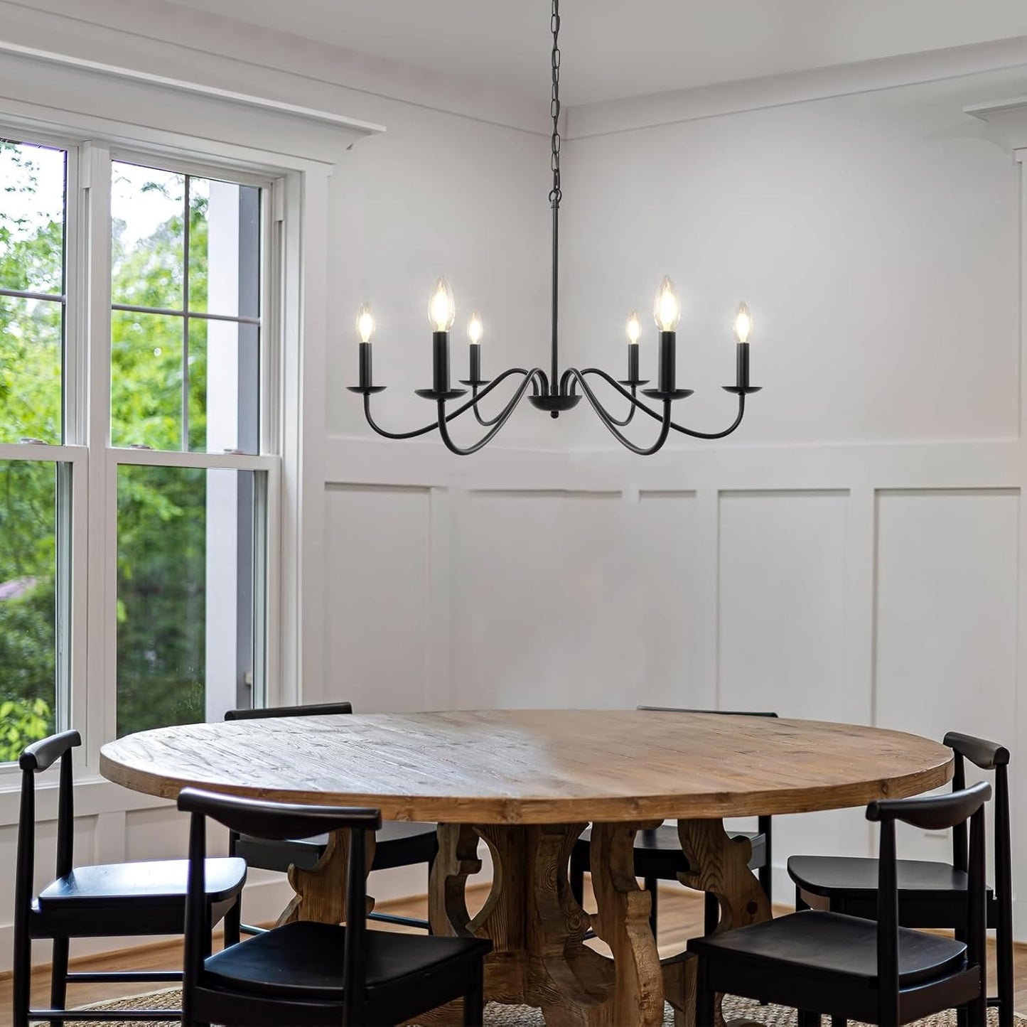 Modern Iron Chandelier | 4/6/8 Bulb | Modern Fixture for Home Interiors | Brick by Brick