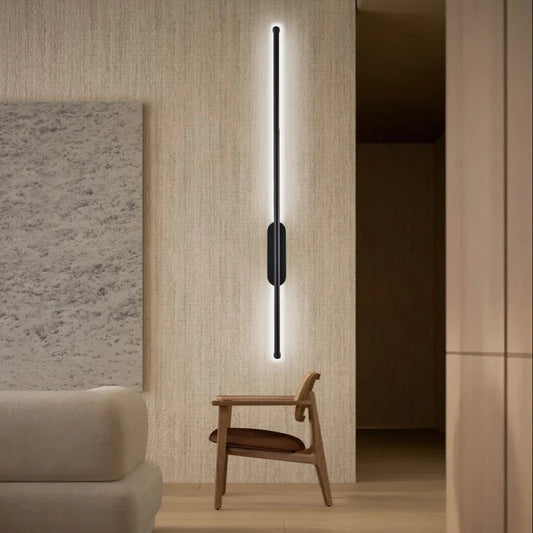 Slim LED Wall Light | Modern Aluminum | Long Vertical Lamp | 24–47in | Brick by Brick