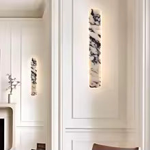 Rectangular Marble LED Wall Light | Wall Mounted Sconce | Natural Stone Indoor Lighting | Brick by Brick