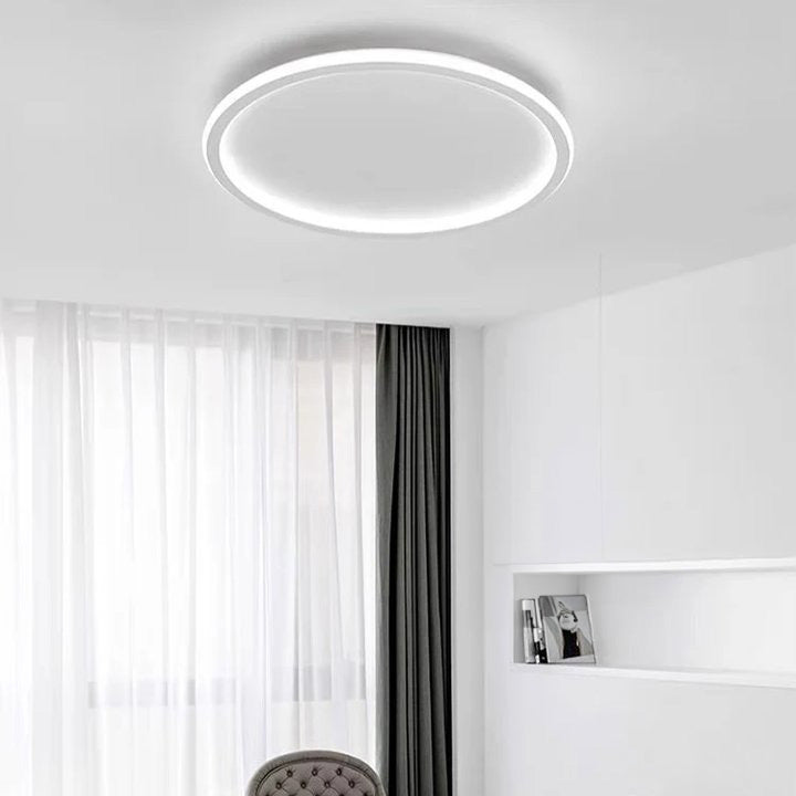 Ultra-Thin Modern Ceiling Light | Flush Mount LED for Low Ceilings | Round & Dimmable