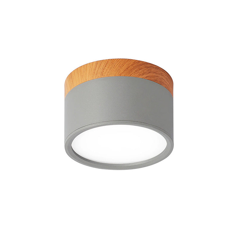 Cylinder Flush Ceiling Light | H2.36–2.75 in | Compact Modern LED Fixture| Sleek Aluminum | Brick by Brick