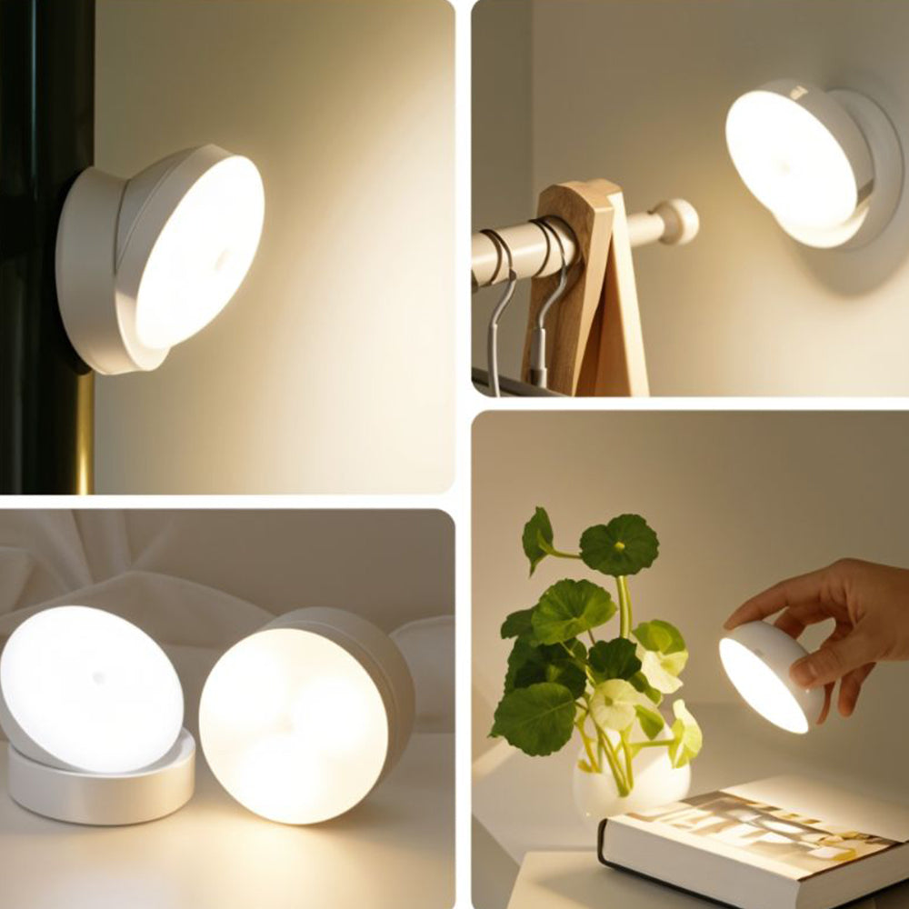 Motion Sensor Wall Light | 360° Rotatable LED | Rechargeable Magnetic Fixture | 3.5 in | Brick by Brick