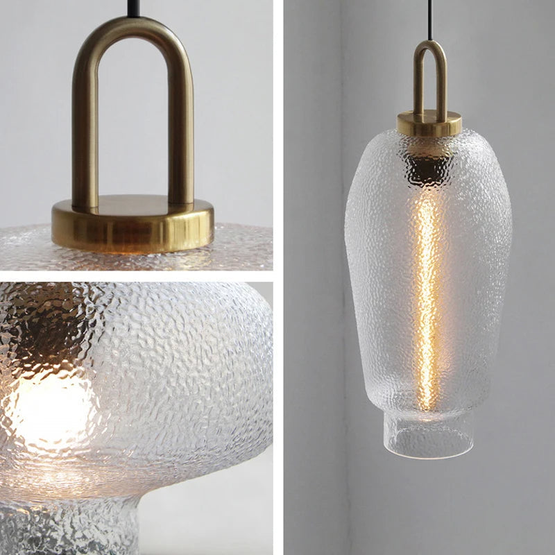 Modern Frosted Glass Pendant Light | Brass & Glass | Elegant Ambient Lighting | Brick by Brick