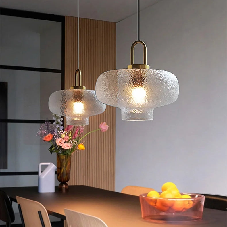 Modern Frosted Glass Pendant Light | Brass & Glass | Elegant Ambient Lighting | Brick by Brick
