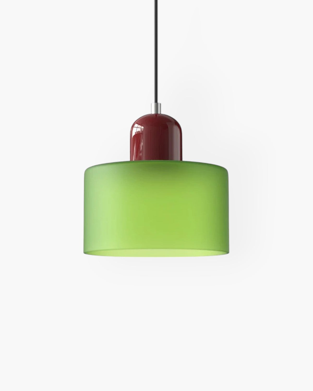 Formiva Pendant Light | Retro Modern Glass Shade | Ambient E26 Lighting | Hardwired Ceiling Fixture