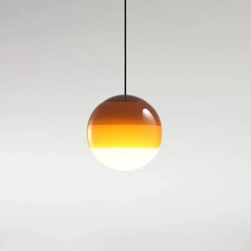 Gradient Glass Pendant Light | Colourful Glass Ceiling Fixture Ø15‑20 cm | Unisex | Modern Look | Brick by Brick London