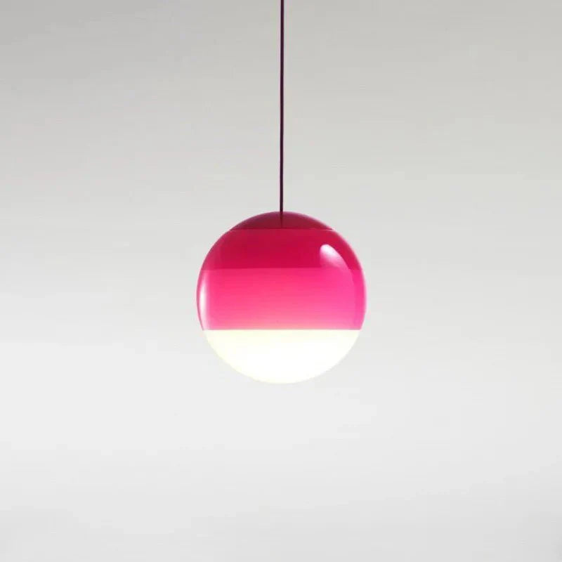 Gradient Glass Pendant Light | Colourful Glass Ceiling Fixture Ø15‑20 cm | Unisex | Modern Look | Brick by Brick London