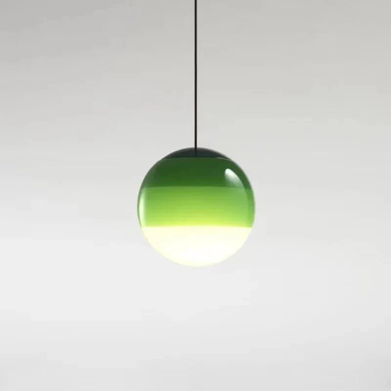 Gradient Glass Pendant Light | Colourful Glass Ceiling Fixture Ø15‑20 cm | Unisex | Modern Look | Brick by Brick London
