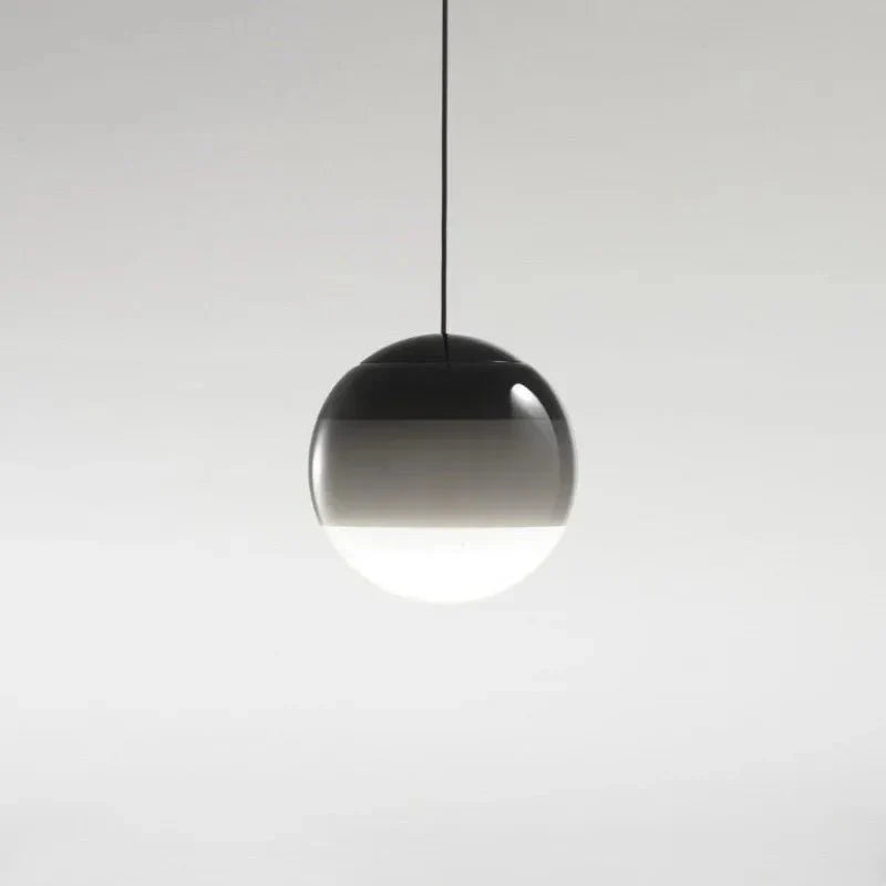 Gradient Glass Pendant Light | Colourful Glass Ceiling Fixture Ø15‑20 cm | Unisex | Modern Look | Brick by Brick London