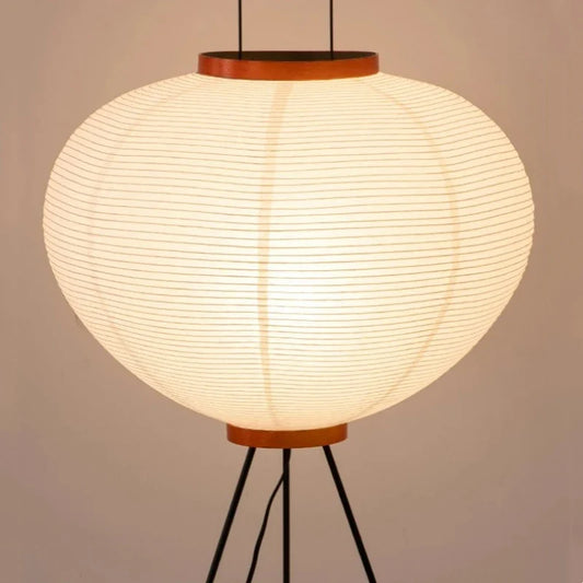 Japanese Floor Lamp | Rice Paper Lamp | Unisex | Metal Frame & Washi Paper | Brick by Brick