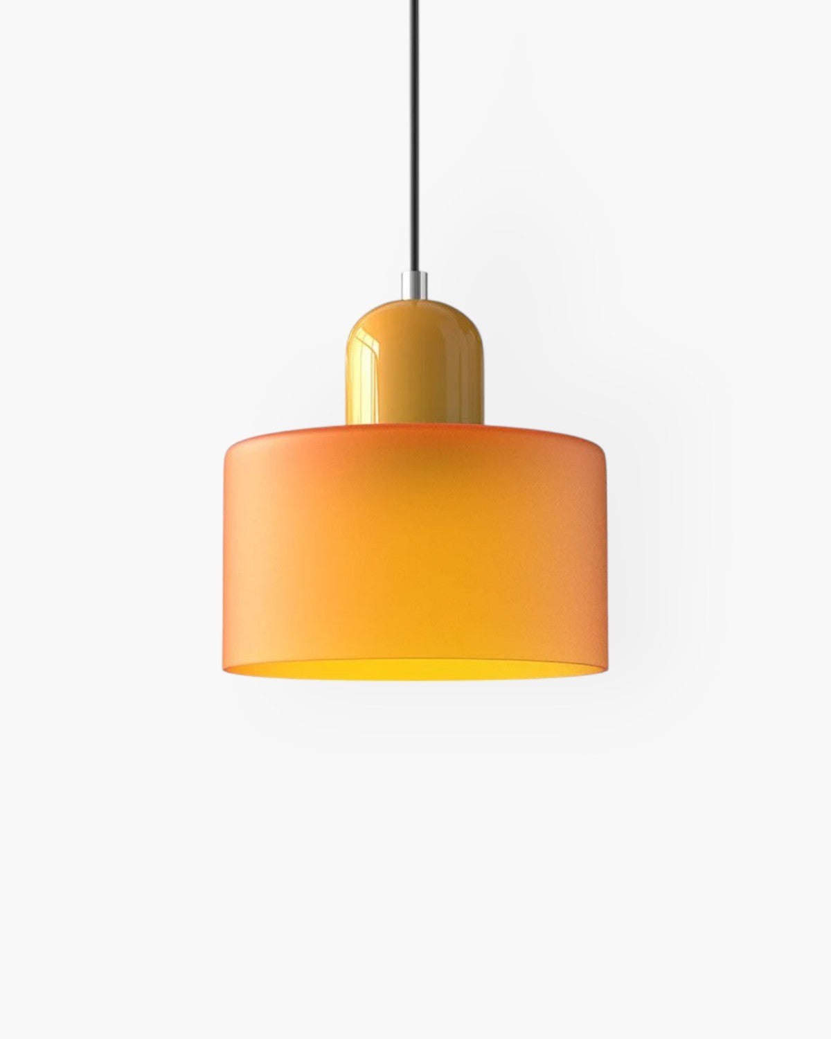 Formiva Pendant Light | Retro Modern Glass Shade | Ambient E26 Lighting | Hardwired Ceiling Fixture