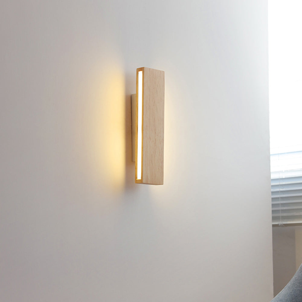 Rotatable Wood LED Wall Light | Modern Bedroom & Hallway | 8-20W | Brick by Brick
