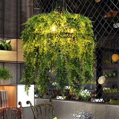 Vireo Industrial Chandelier | 19.7 x 23.6 in | Metal Frame with Acrylic Detail | Vireo Style | Brick by Brick