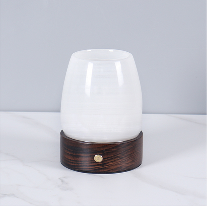 Marble Aromatherapy Lamp | 5 x 4 in | Solid Stone Diffuser | USB-C LED Night Light | Brick by Brick