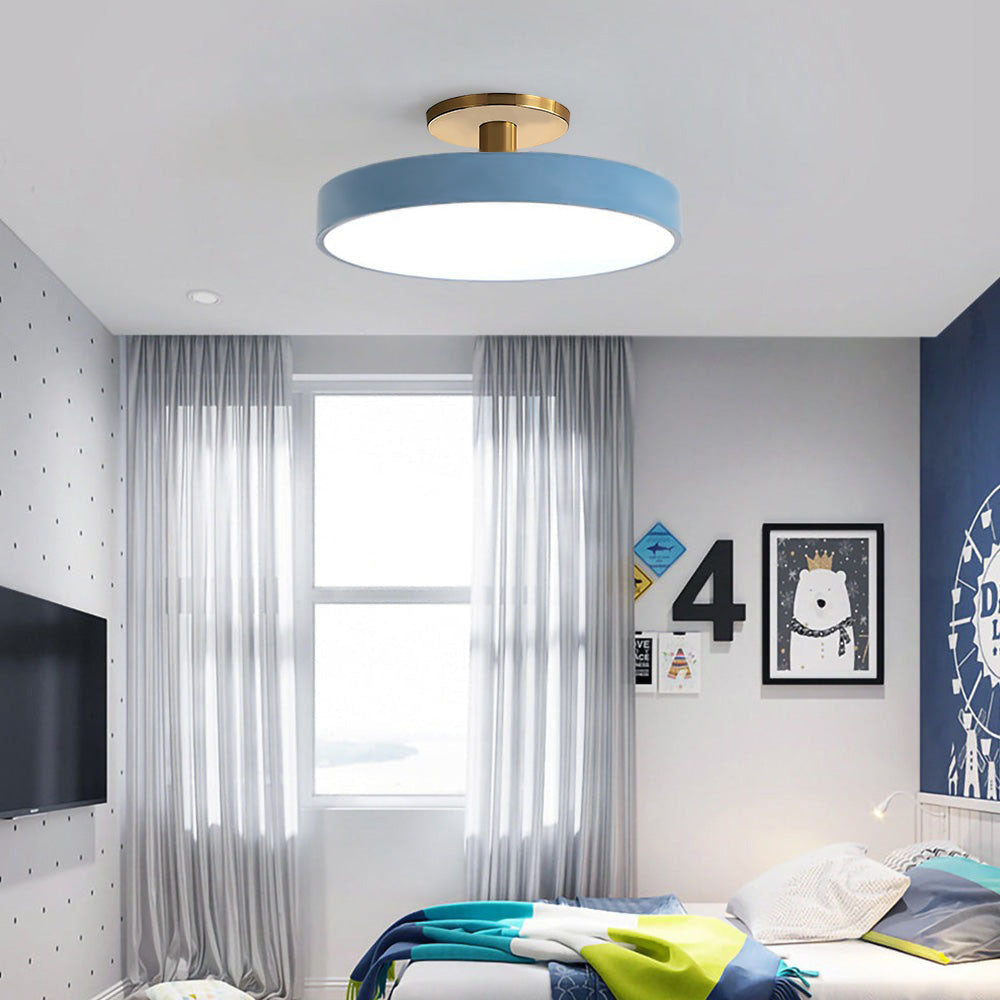 Modern Flush Mount Ceiling Light | 5.9×11.8–23.6 in | LED Round Fixture | Hardware + Acrylic | Brick by Brick