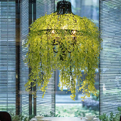 Vireo Industrial Chandelier | 19.7 x 23.6 in | Metal Frame with Acrylic Detail | Vireo Style | Brick by Brick