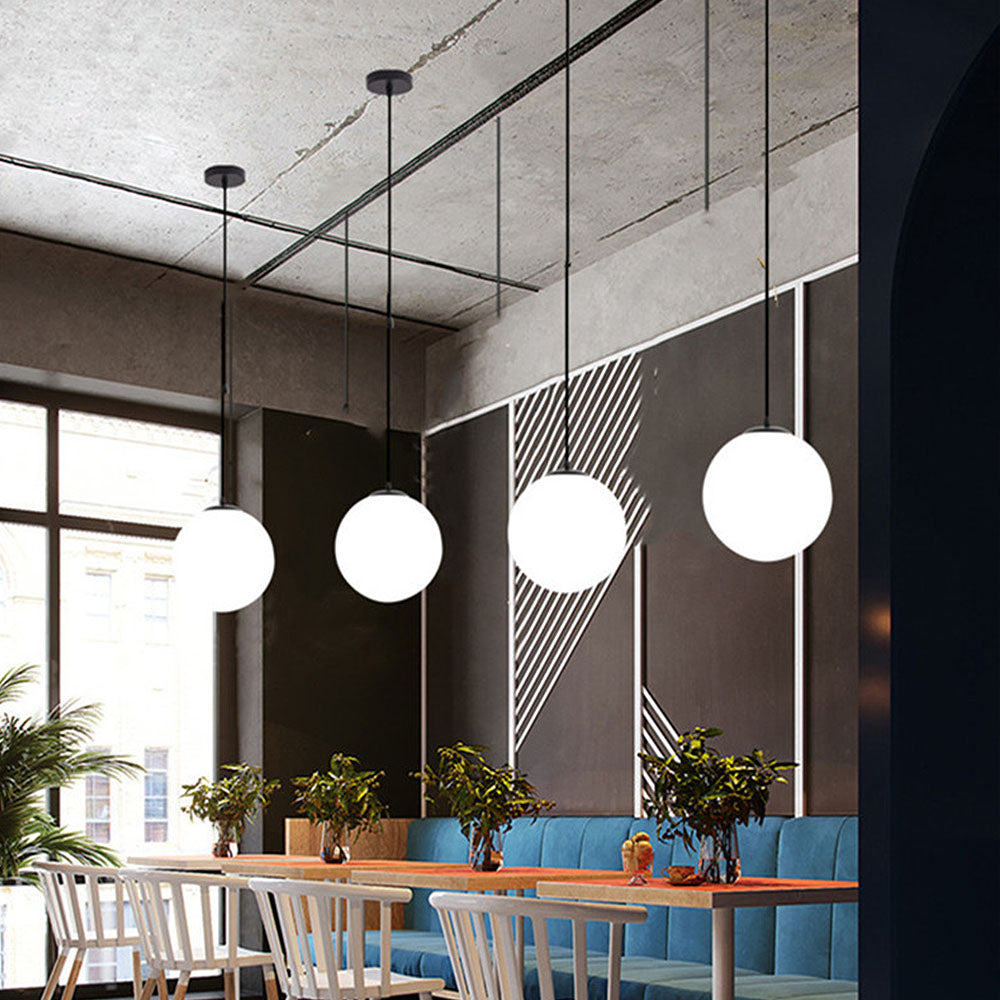 Glass Pendant Light |E27/E26 | Minimalist Single Head Design | Modern Indoor Lighting | Brick by Brick