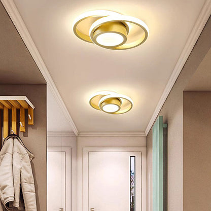 Double Ring LED Ceiling Lamp | 10.6in Diameter | Sleek Minimalist Design | Modern Home Accent | Brick by Brick