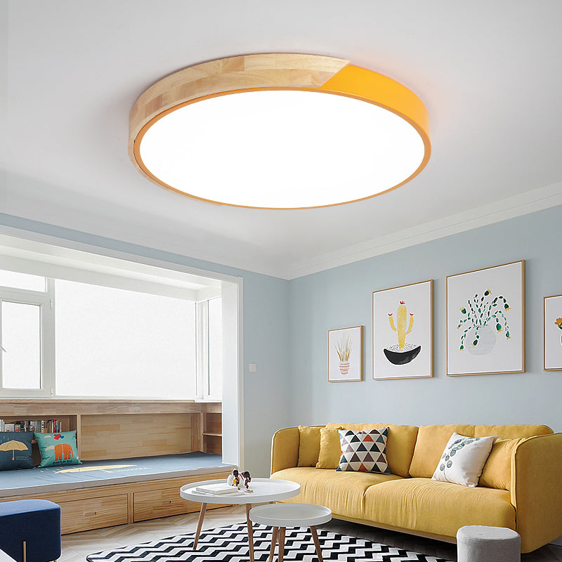 Colorful LED Round Ceiling Light | Modern Acrylic Fixture | Vibrant Decorative Lighting | Brick by Brick