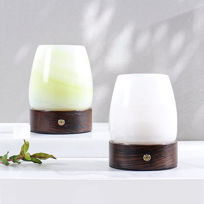 Marble Aromatherapy Lamp | 5 x 4 in | Solid Stone Diffuser | USB-C LED Night Light | Brick by Brick