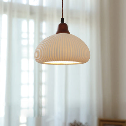 Ceramic Pendant Light | D5.91-9.06 in | Rustic Hanging Lamp | Cozy Home Lighting | Brick by Brick
