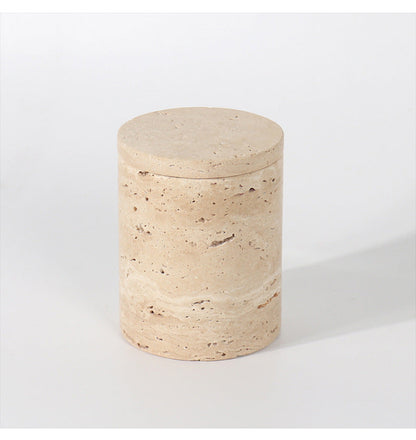 Stone Jewelry Organizer | 3.5 × 4.5 in| Travertine Marble | Elegant Home Storage | Brick by Brick