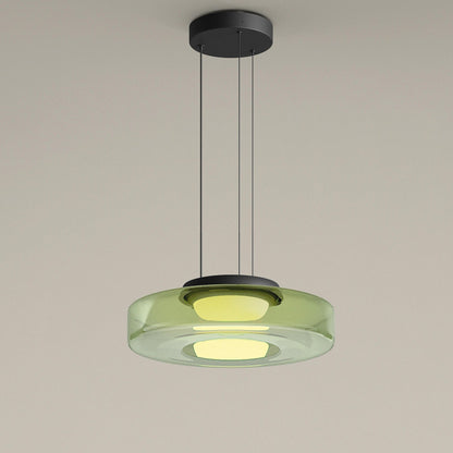 Creative Glass Pendant Lamp | Single layers- Three Layers | Modern Round Design | Warm LED Hanging Light | Brick by Brick