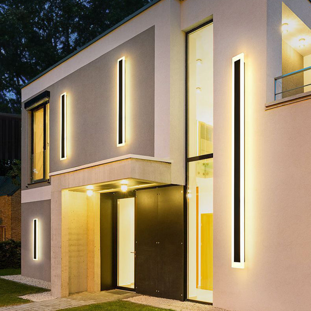 LED Outdoor Wall Lights | 11.8–47.2 x 3.1 in | Waterproof IP65 Modern Acrylic Lighting | Brick by Brick