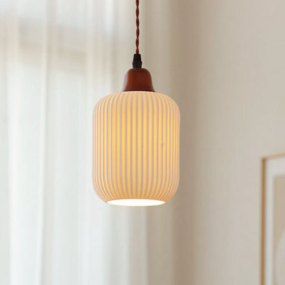 Ceramic Pendant Light | D5.91-9.06 in | Rustic Hanging Lamp | Cozy Home Lighting | Brick by Brick