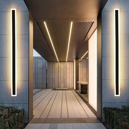 LED Outdoor Wall Lights | 11.8–47.2 x 3.1 in | Waterproof IP65 Modern Acrylic Lighting | Brick by Brick