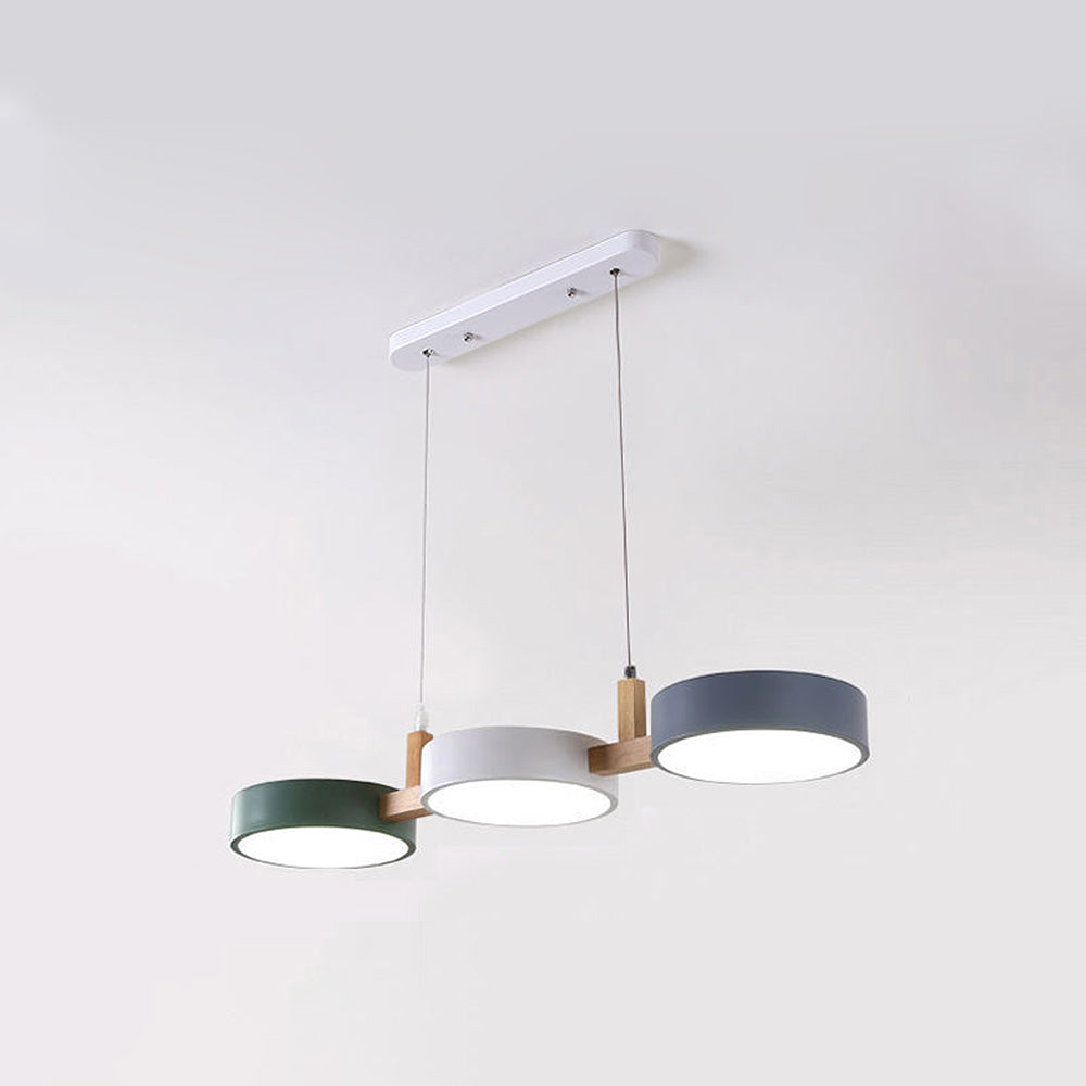 Contemporary Metal Cylinder Pendant Light | 30.3×7.87 in | Nordic Multi-Light Fixture | Brick by Brick