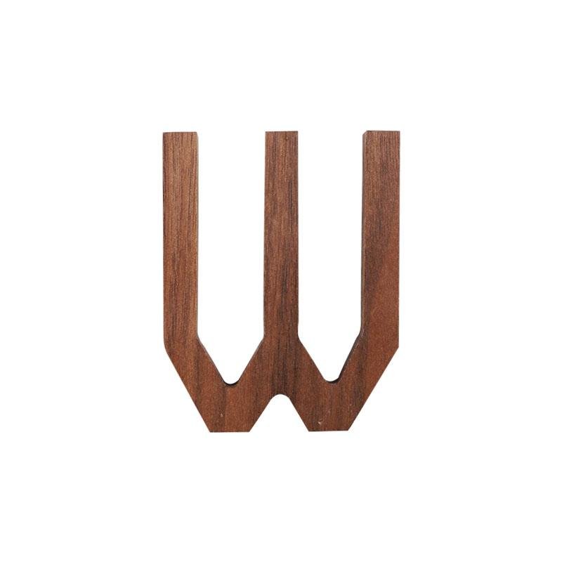 Black Walnut Letters | 2 x 3 x 0.4 in | Personalized Wooden Decoration | Desk or Wall Accent | Brick by Brick