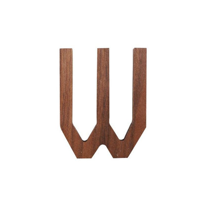 Black Walnut Letters | 2 x 3 x 0.4 in | Personalized Wooden Decoration | Desk or Wall Accent | Brick by Brick