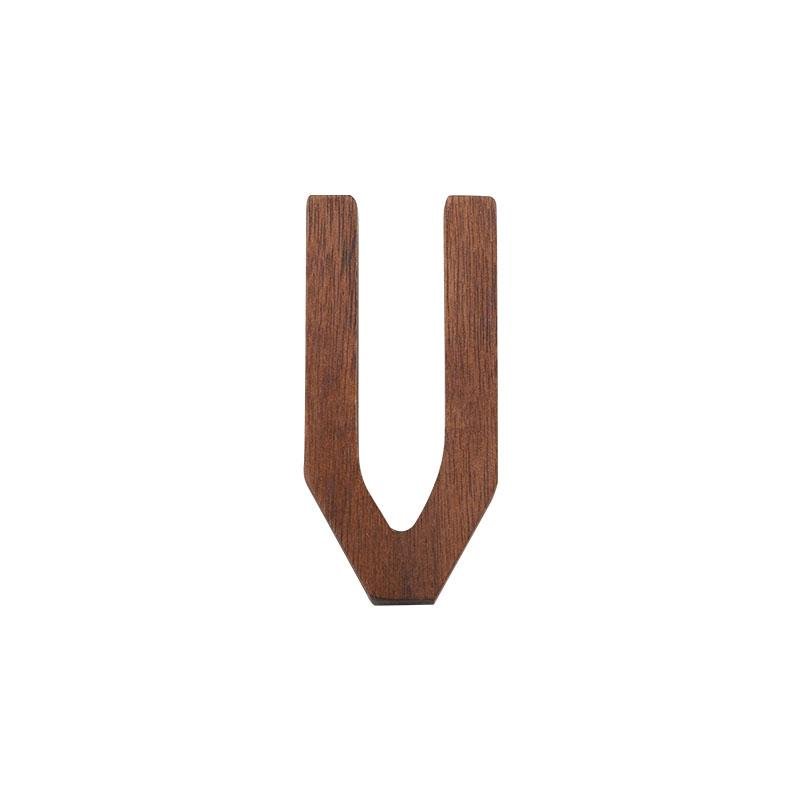 Black Walnut Letters | 2 x 3 x 0.4 in | Personalized Wooden Decoration | Desk or Wall Accent | Brick by Brick