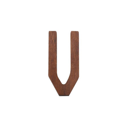 Black Walnut Letters | 2 x 3 x 0.4 in | Personalized Wooden Decoration | Desk or Wall Accent | Brick by Brick