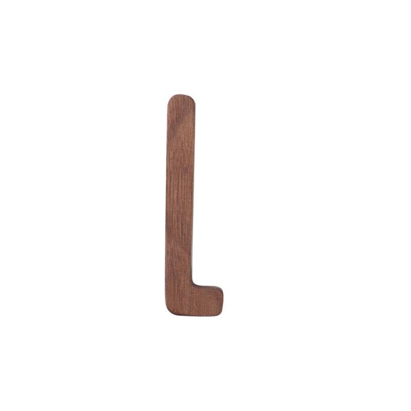 Black Walnut Letters | 2 x 3 x 0.4 in | Personalized Wooden Decoration | Desk or Wall Accent | Brick by Brick