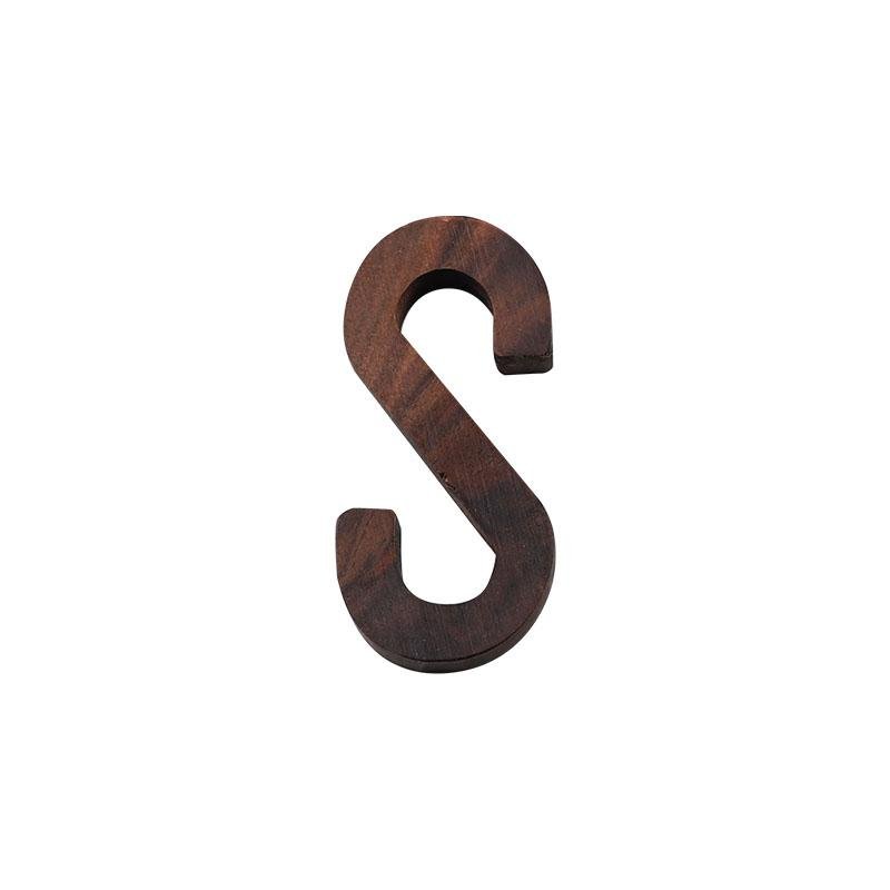 Black Walnut Letters | 2 x 3 x 0.4 in | Personalized Wooden Decoration | Desk or Wall Accent | Brick by Brick