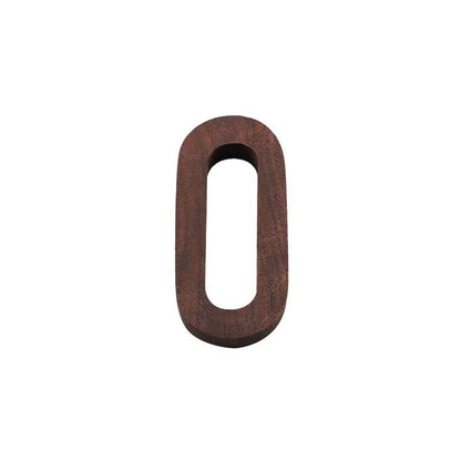 Black Walnut Letters | 2 x 3 x 0.4 in | Personalized Wooden Decoration | Desk or Wall Accent | Brick by Brick