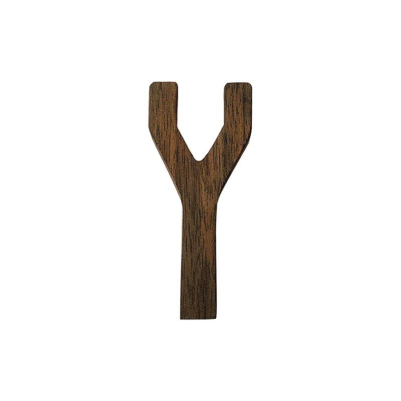 Black Walnut Letters | 2 x 3 x 0.4 in | Personalized Wooden Decoration | Desk or Wall Accent | Brick by Brick