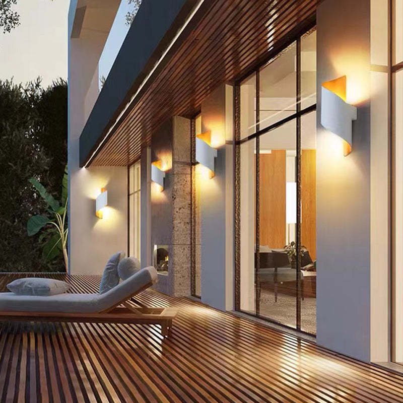 Conch-Shape Outdoor Wall Lamp | Small 9 x 3.1 in or Large 11 x 3.9 in | Orr Modern | Metal / Acrylic | Brick by Brick